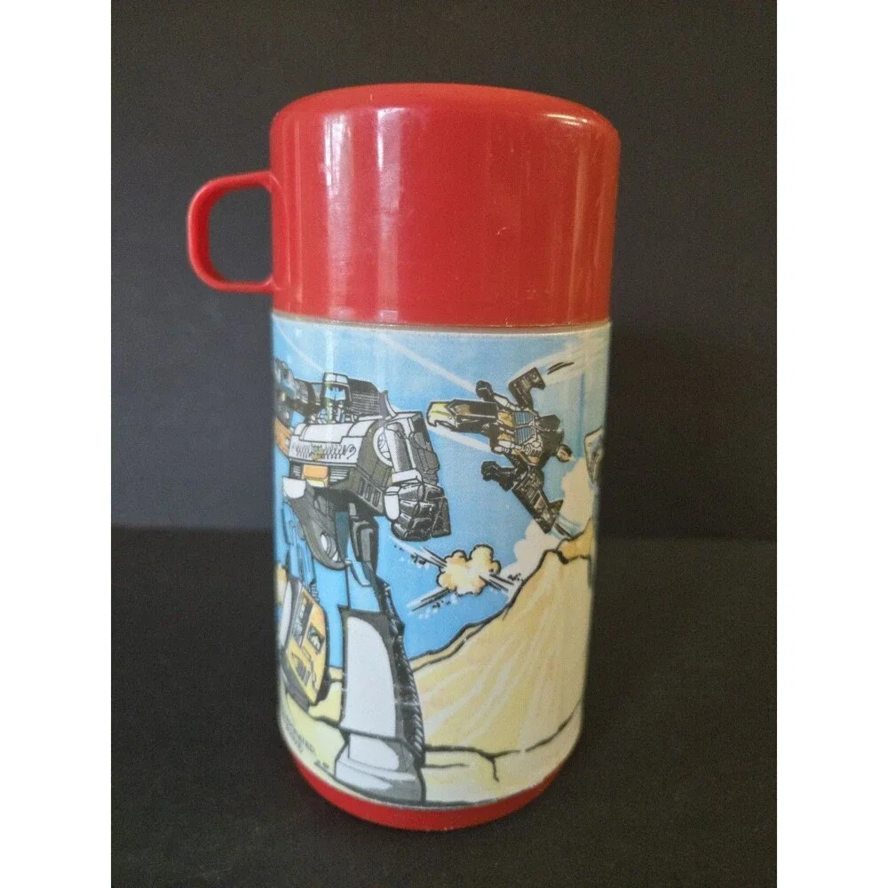 1984 Transformers Aladdin Lunch Bottle Vintage For Lunchbox Good Used Condition
